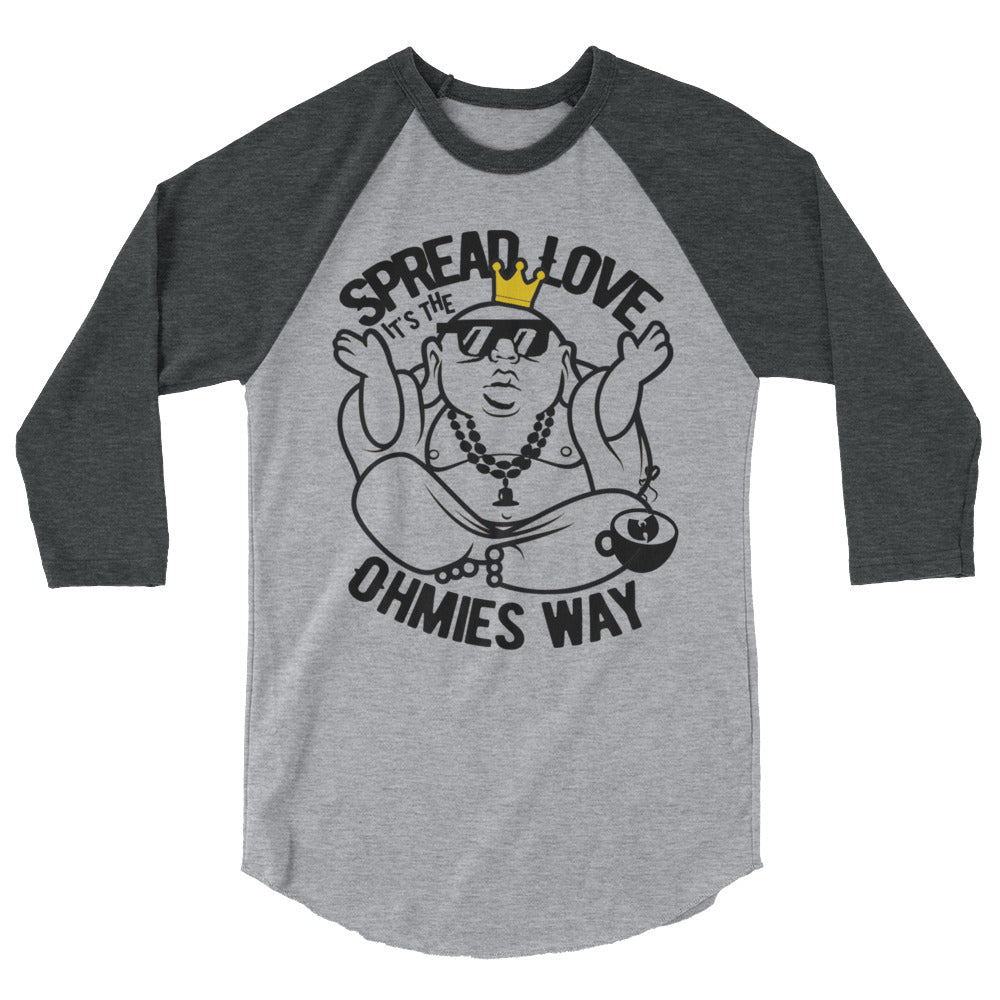Team Ohmies - Spread Love - 3/4 sleeve raglan shirt