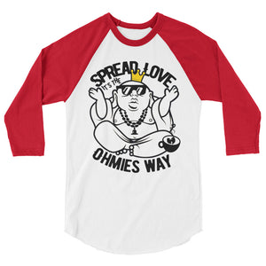 Team Ohmies - Spread Love - 3/4 sleeve raglan shirt